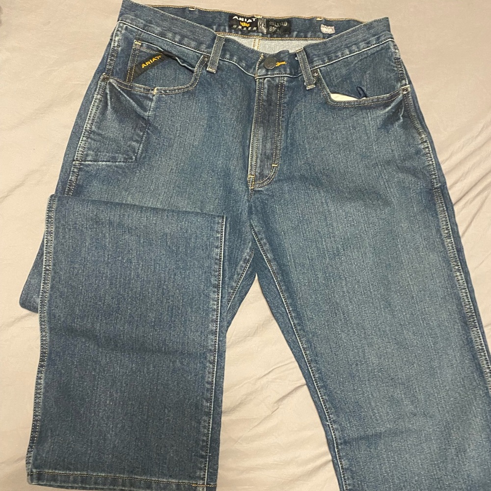 Ariat rebar M4 relaxed boot jeans 32x32 EUC